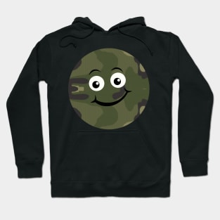 Emoji Green camouflage Hoodie